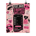 Text Back 3 Business Days Later – Matte Art Print