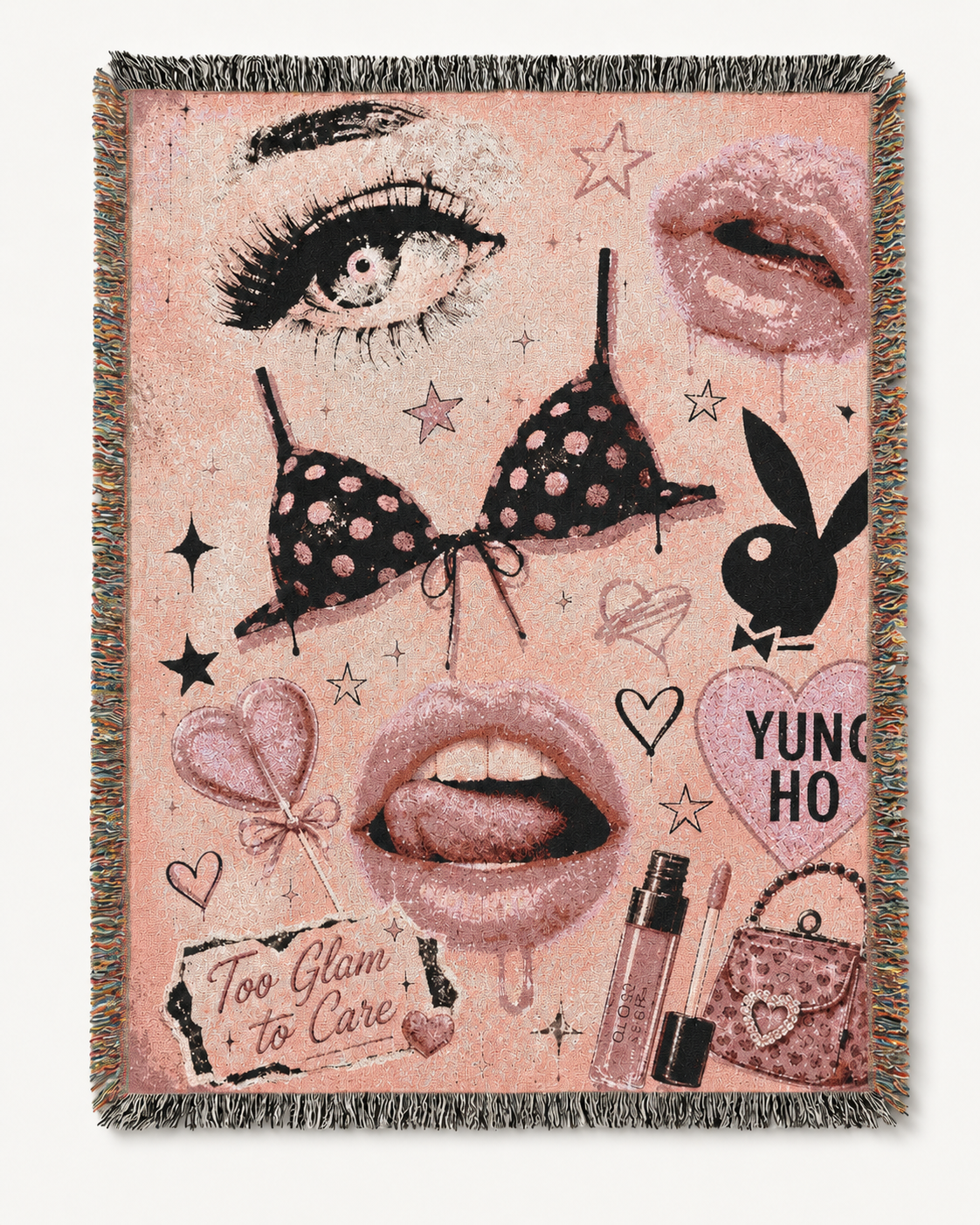 Too Glam to Care Woven Blanket