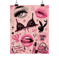 Too Glam to Care – Matte Art Print