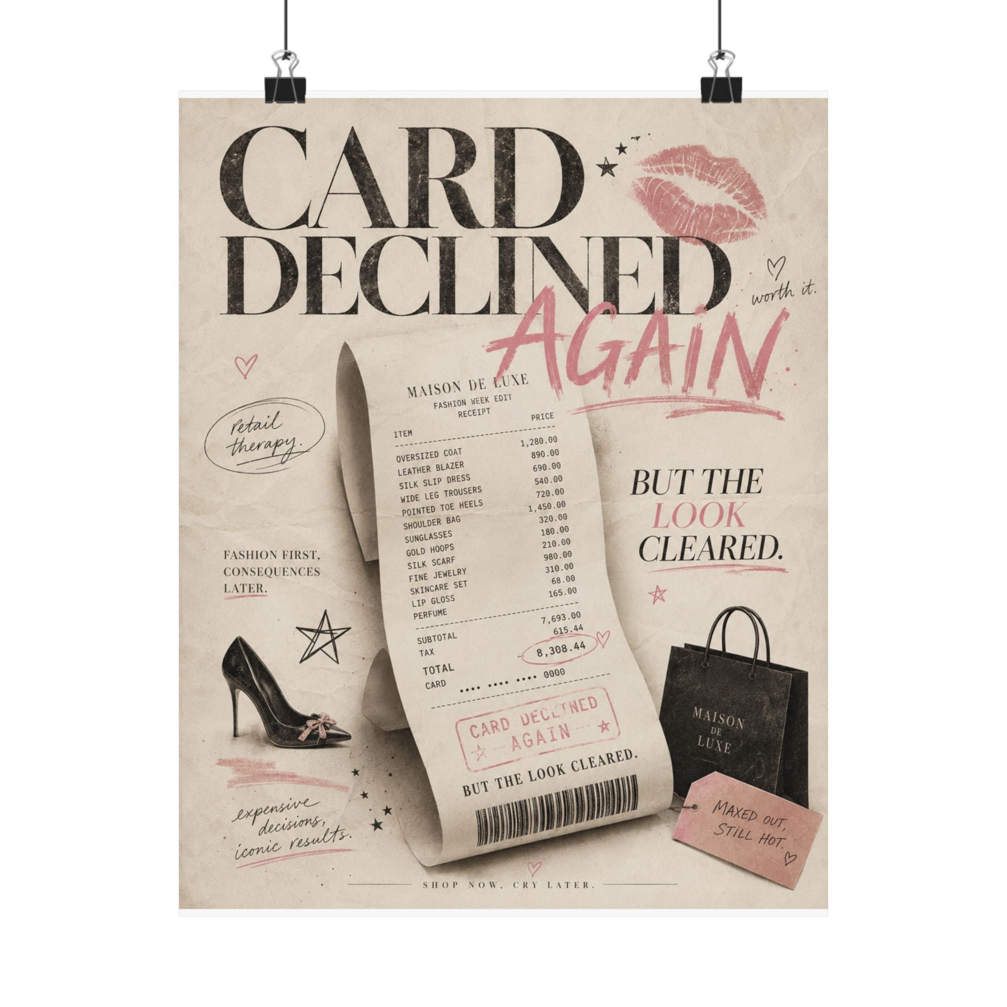 Card Declined Again – Matte Art Print