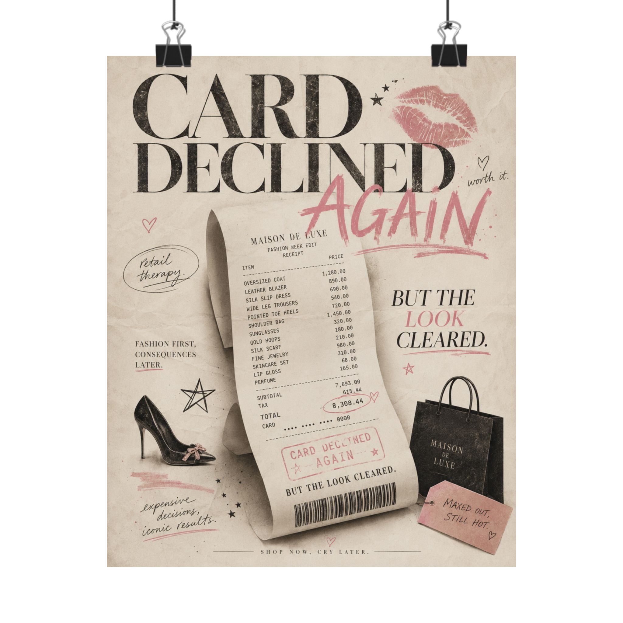 Card Declined Again – Matte Art Print